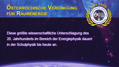 ÖSTERREICHISCHE VEREINIGUNGRAUMENERGIE,EXISTENZ NACHHALTIGEN ENERGIE