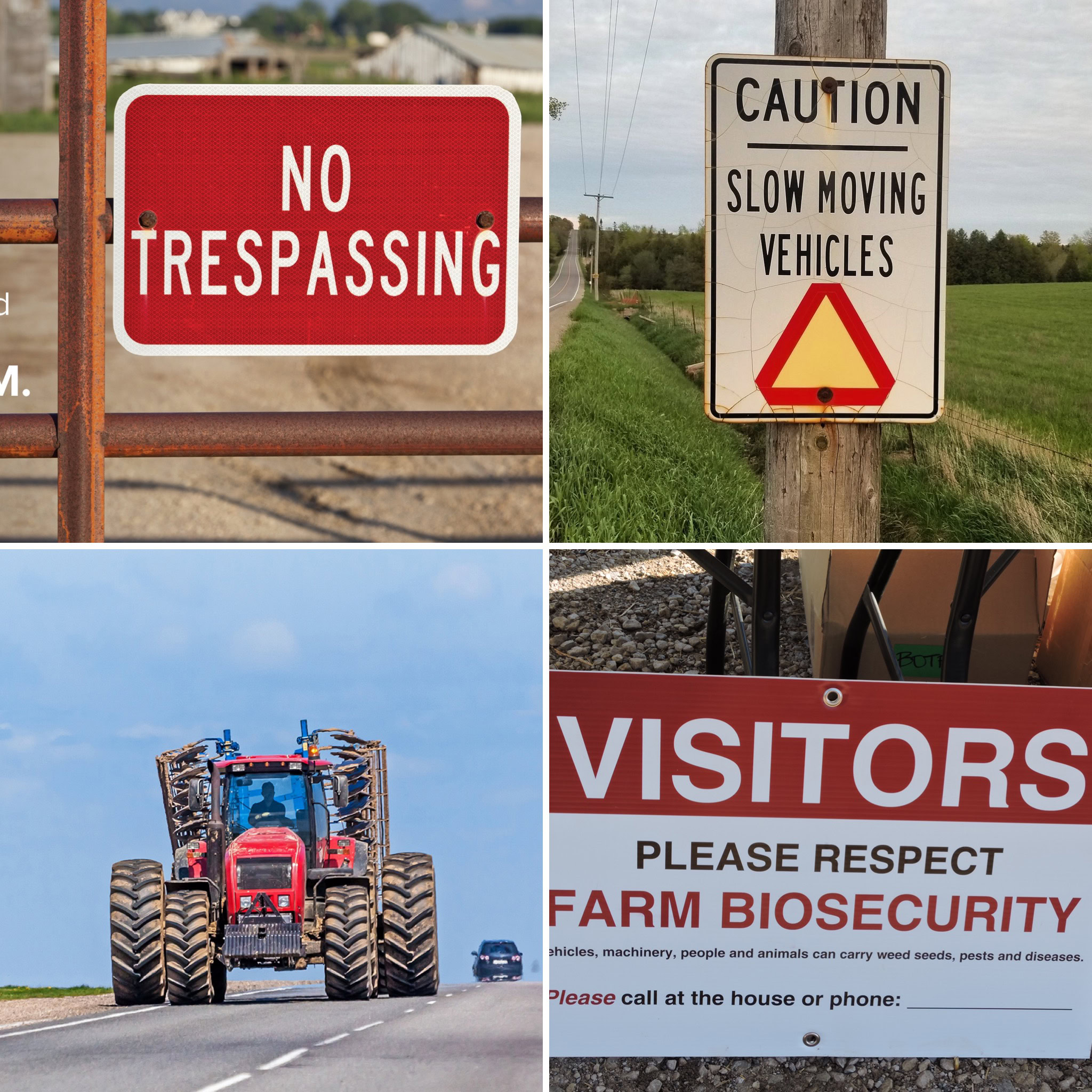 OFA farm equipment road safety and farm security survey Ontario