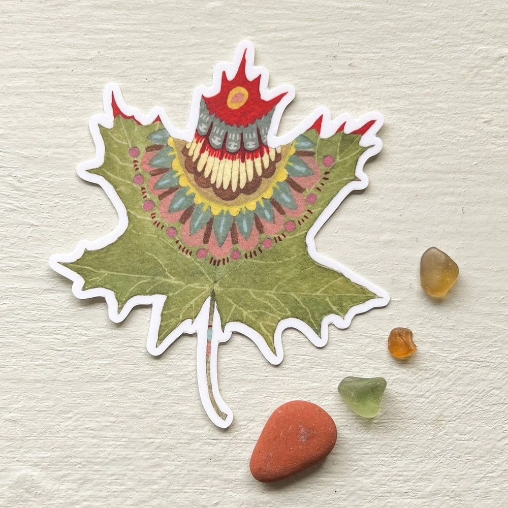 Maple Leaf Sticker Of Aspen Curated Gifts