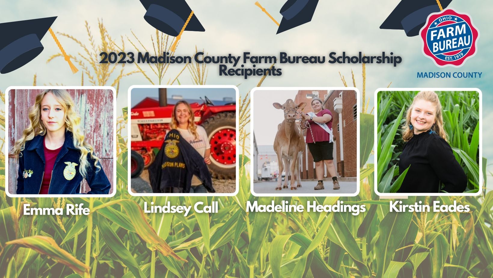 Madison County Farm Bureau awards 2023 scholarships Ohio Farm Bureau