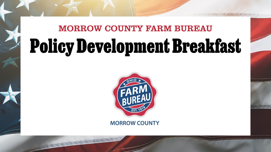 Morrow to host policy input session March 27 Ohio Farm Bureau