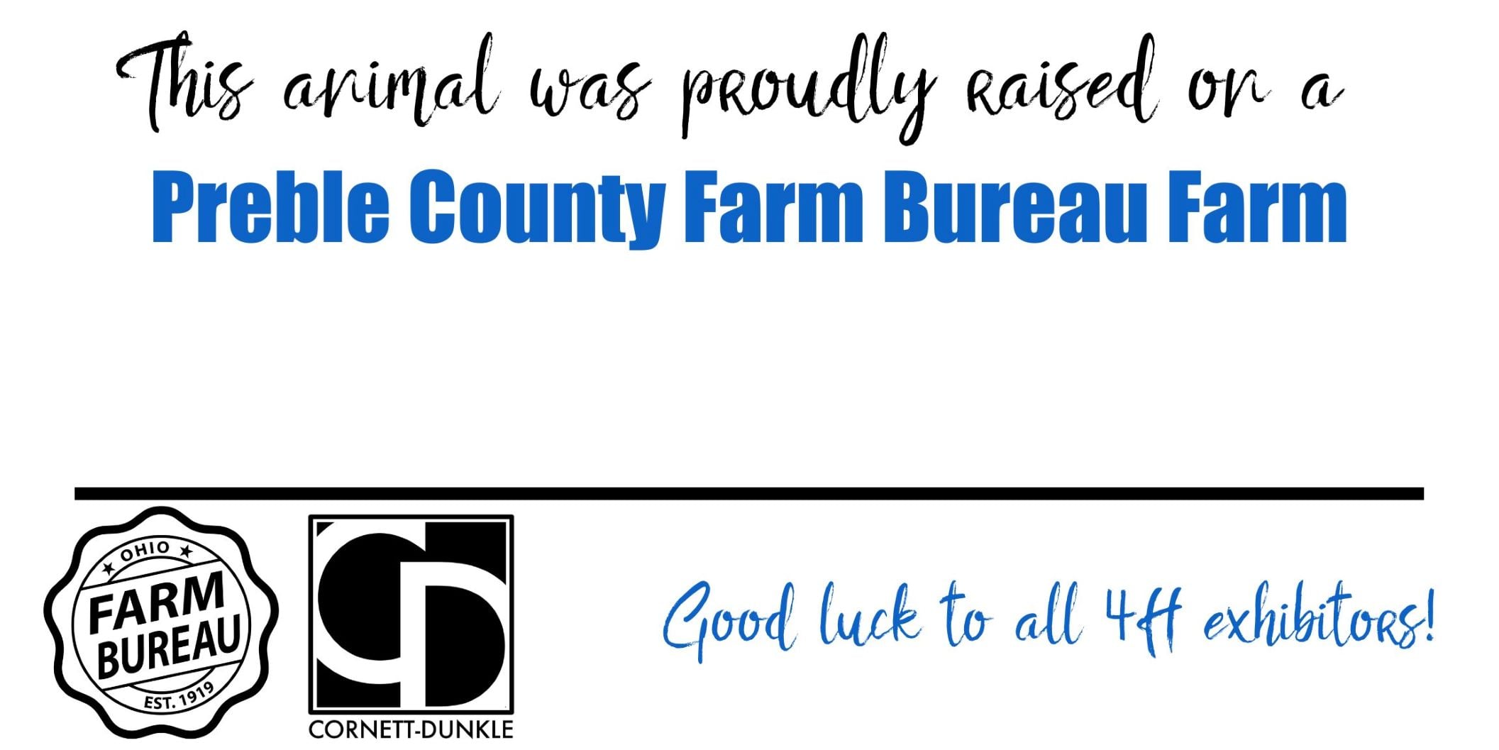 2024 Preble County Fair On Your Side of the Stall pick up Ohio Farm