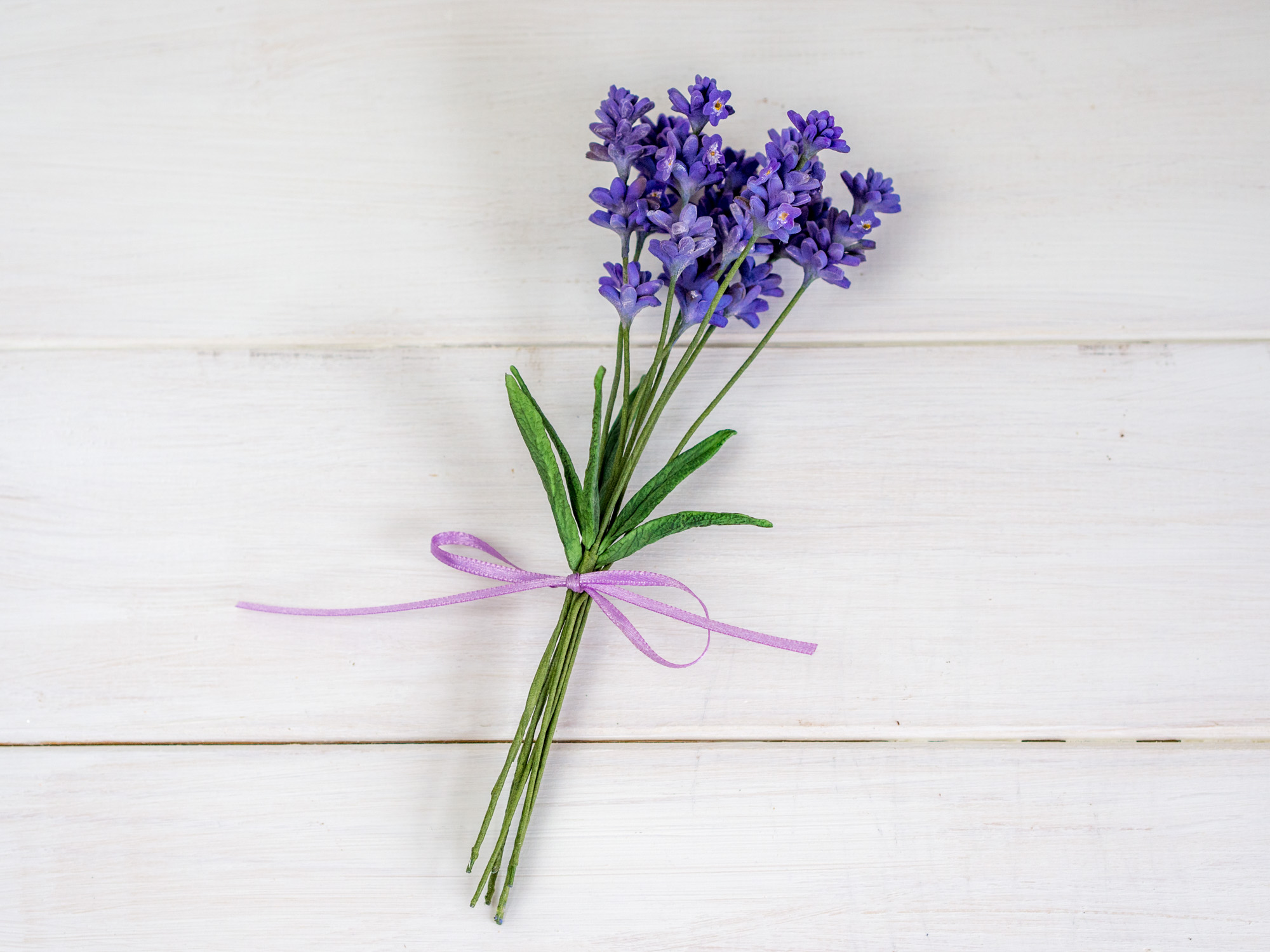 Lavendel aus Blütenpaste einfache und schnelle Füllblume