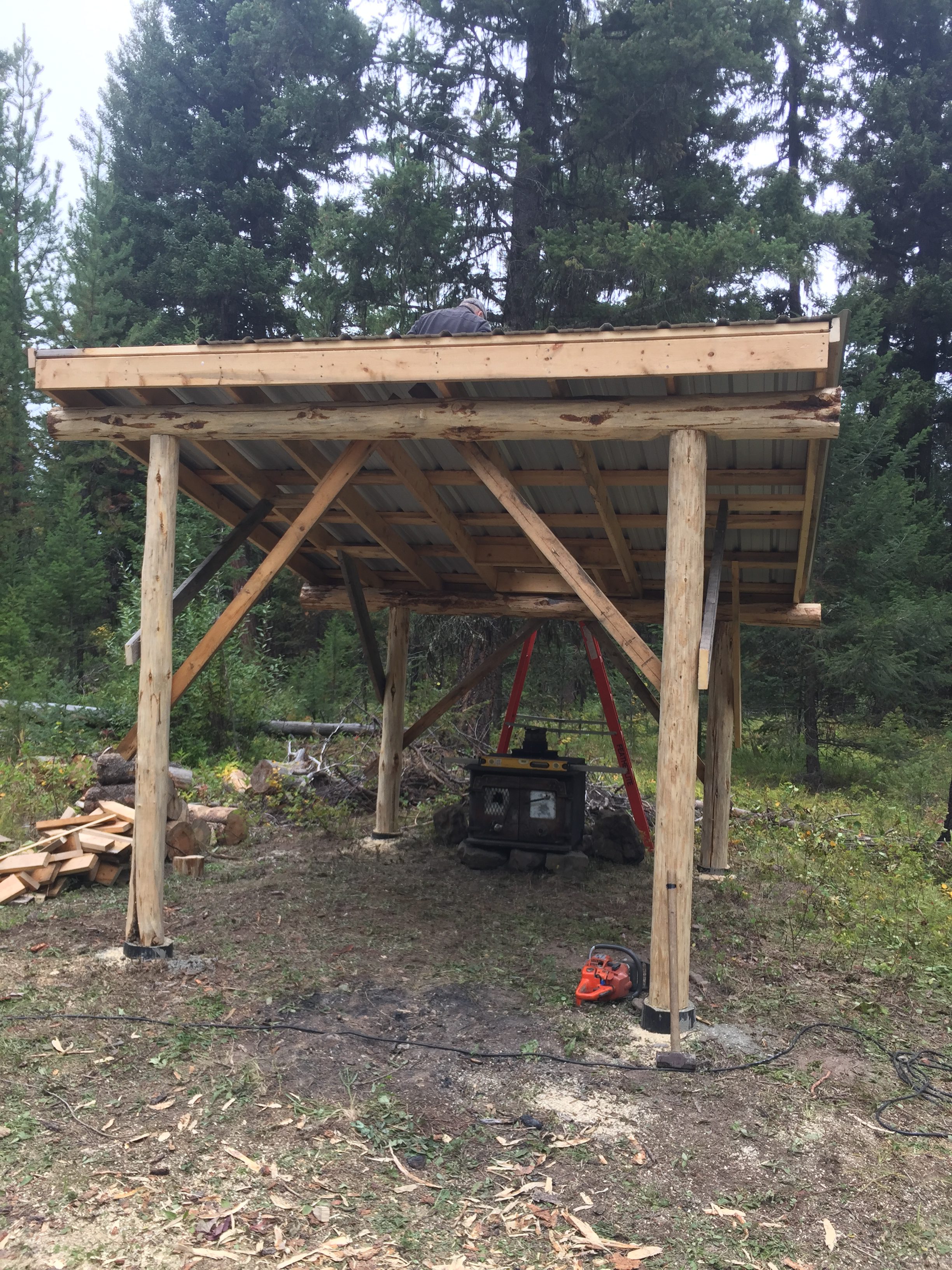 Outdoor Wood Burning Stove Off Grid Cabin Living