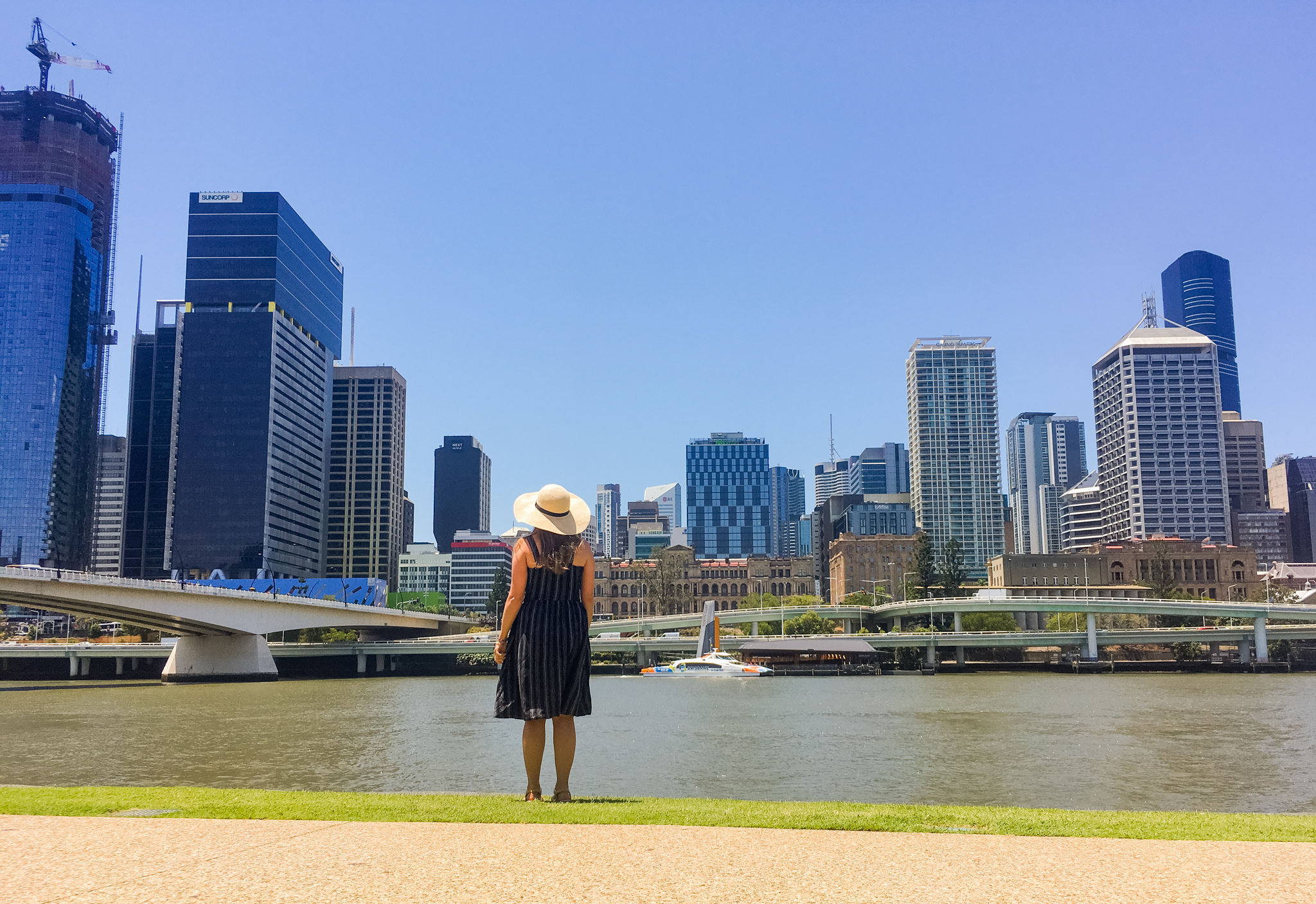 South Bank skyline in Brisbane