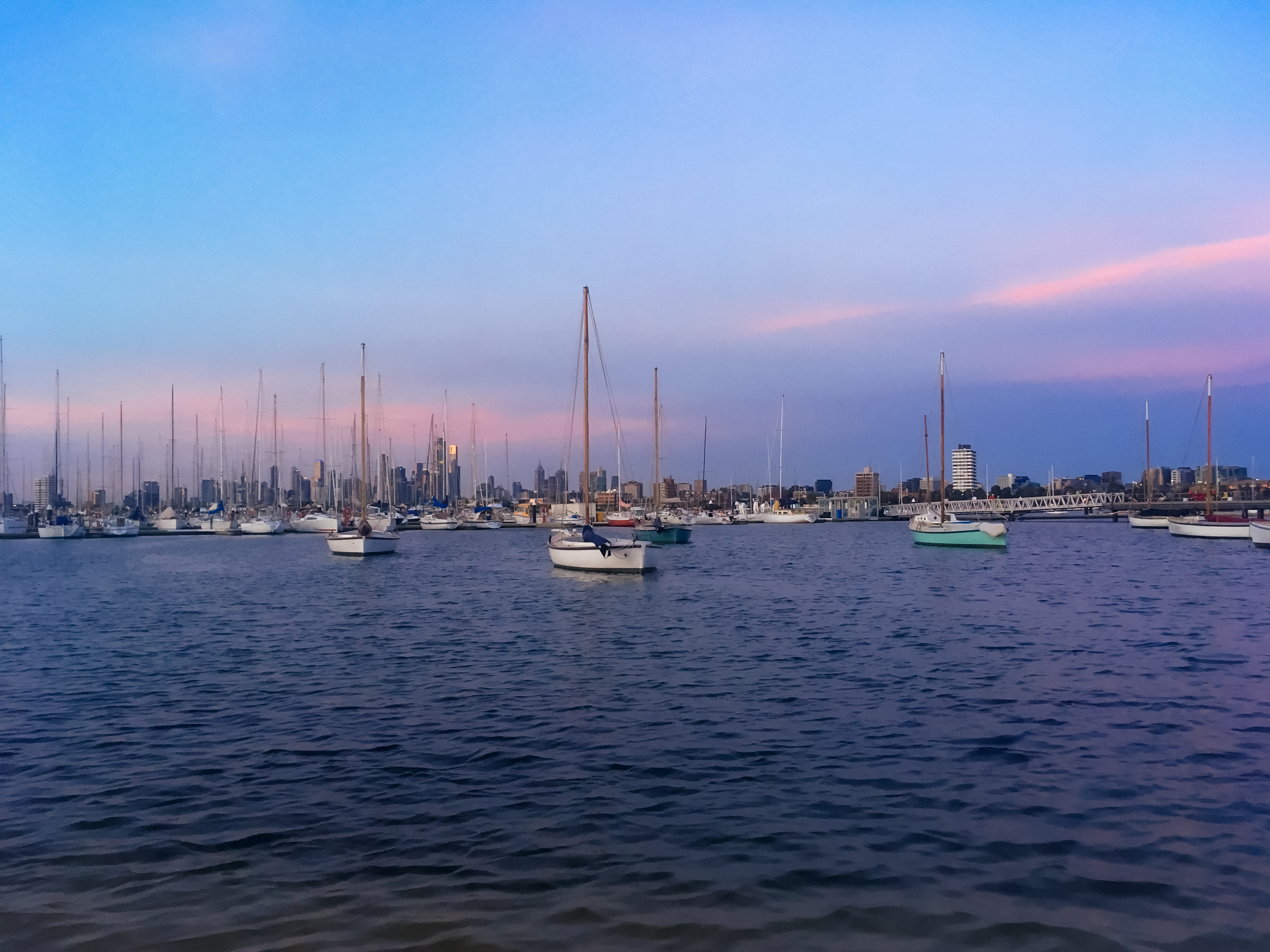 St Kilda Australia at sunset