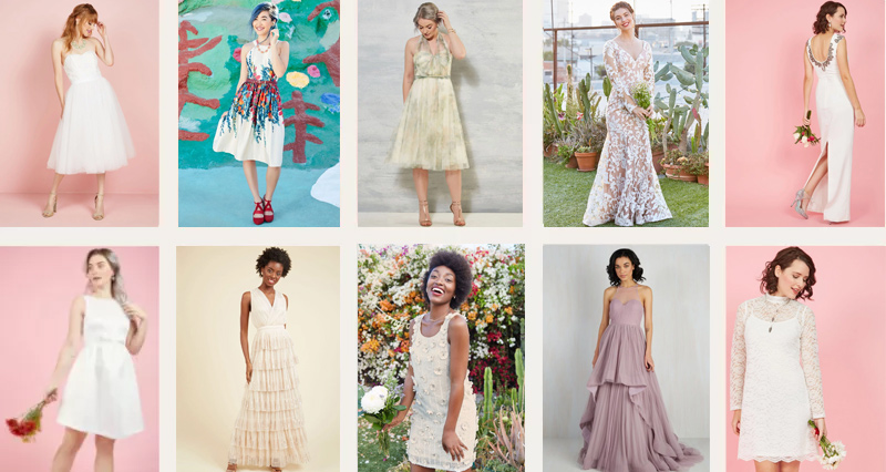 modcloth bridal