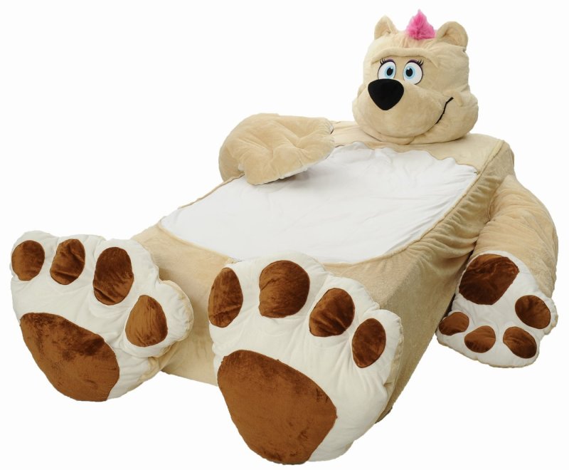 Giantass "teddy bear bed with a mohawk" is a thing (of your dreams or