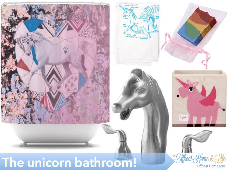 The mythical and magical unicorn bathroom • Offbeat Home & Life