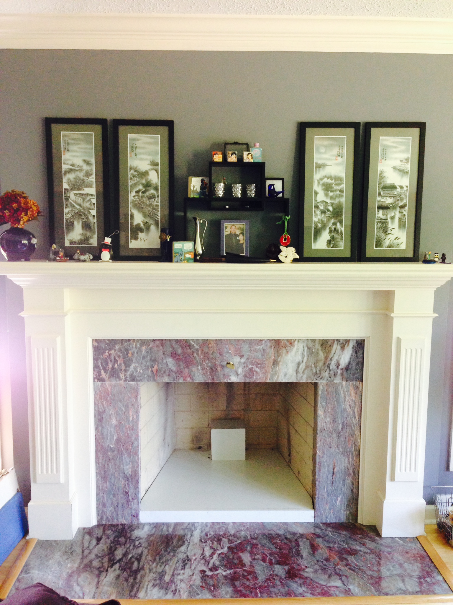 My dog sleeps in a fireplace: Turn your unused fireplace into a doggy  alcove • Offbeat Home u0026 Life