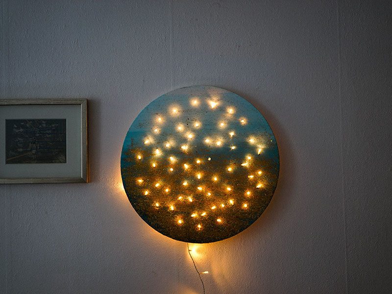 Learn how to make this super easy DIY canvas light art • Offbeat Home