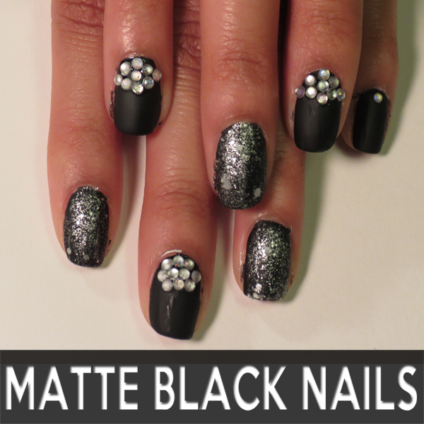 Matte Black Nail Design Tutorial Offbeat Look