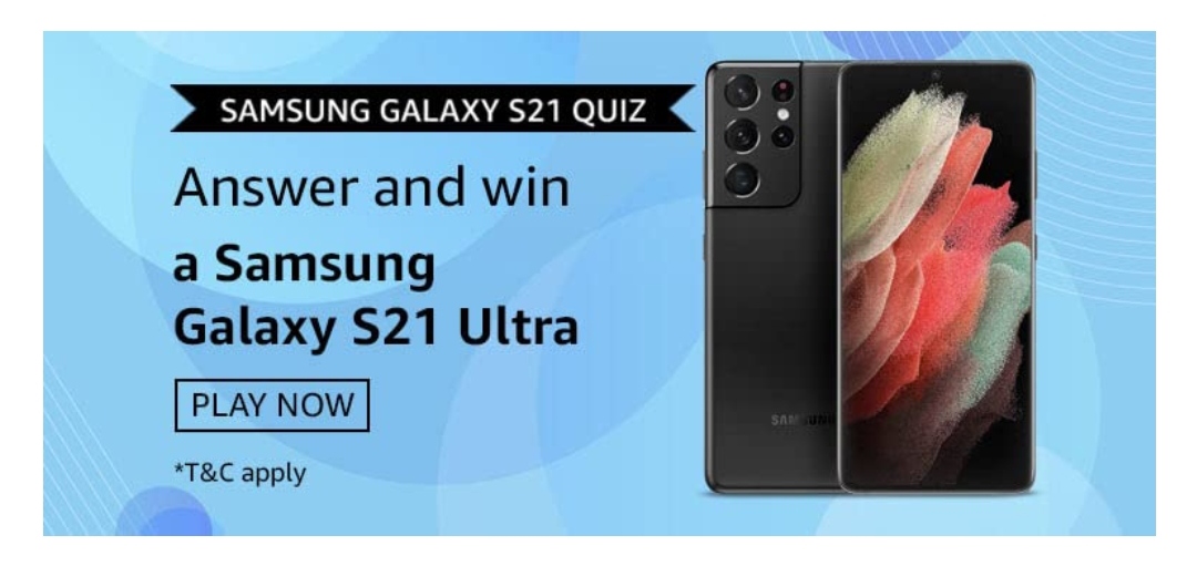 Day Sale Galaxy S21 Amazon Quiz Samsung Galaxy M31 Amazon Quiz Answers