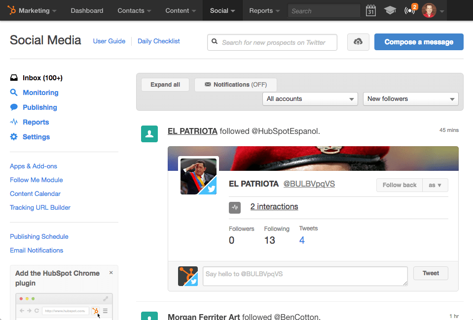 Social Media Tools Free Trial HubSpot