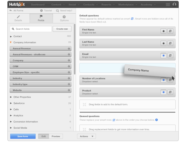Form Builder Tool Free Trial HubSpot