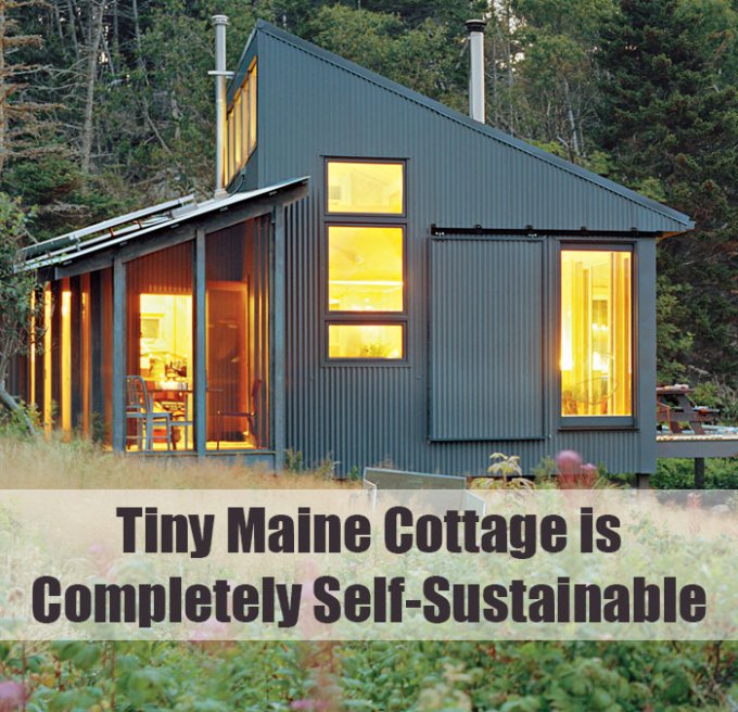 Tiny Maine Cabin Is Completely SelfSustainable Off Grid Path