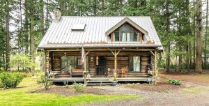 Charming Off Grid Log Cabin Surrounded By Evergreens - Off Grid Path