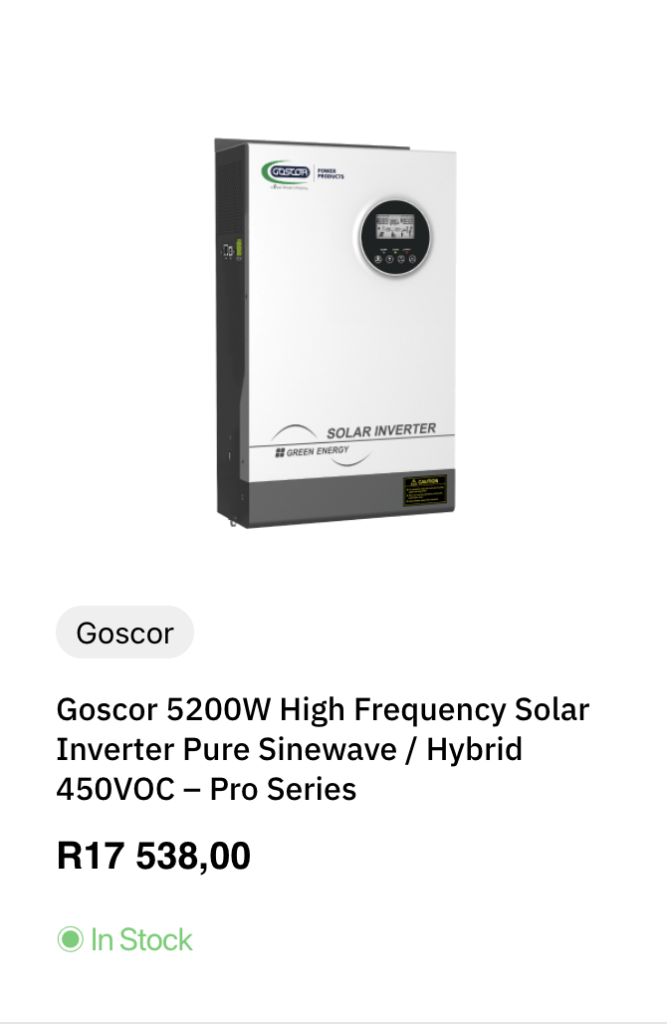The Best Solar Inverters for Sale in South Africa in 2024