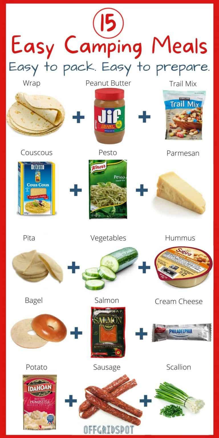 15 Easy Camping Meals with 4 Ingredients or Less