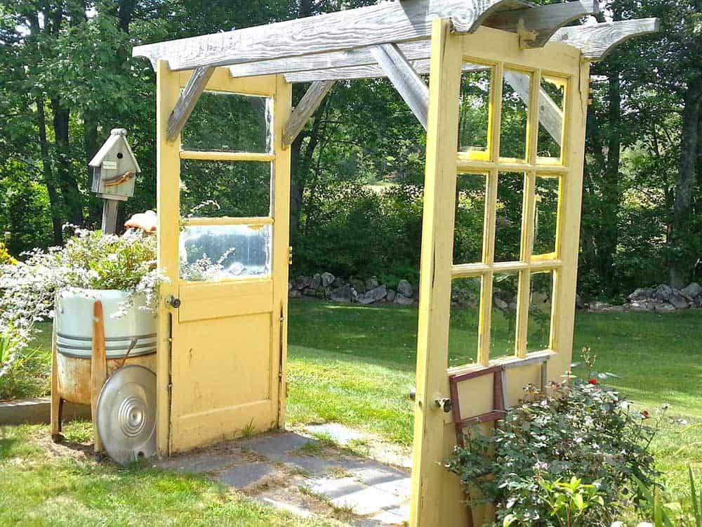 11 Garden Arbors Made From Old Doors Off Grid World