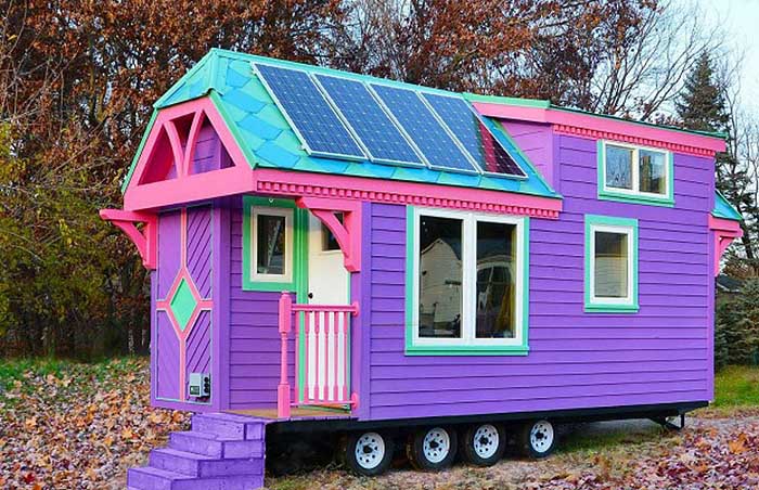 Colorful Solar Powered 'Ravenlore' Tiny House is Built to be Off Grid
