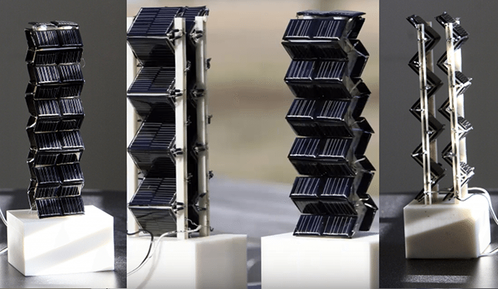 3D Solar Panel Towers Increase Energy Output up to 20 Times Off Grid