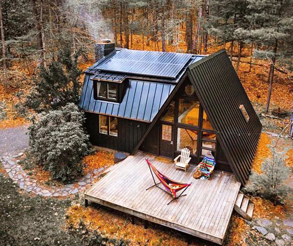 Charming Off Grid AFrame Cabin In The Catskills Off Grid World