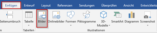Word Bilder und ClipartBilder einfügen