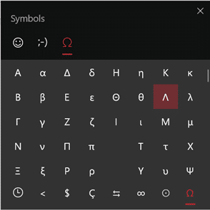 Lambda Zeichen Excel - Lambda Upper L Or Lower Case L In Word And Office Office Watch