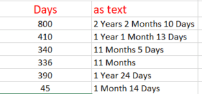 Better Excel formula converts days into Years, Months, Days - Office Watch
