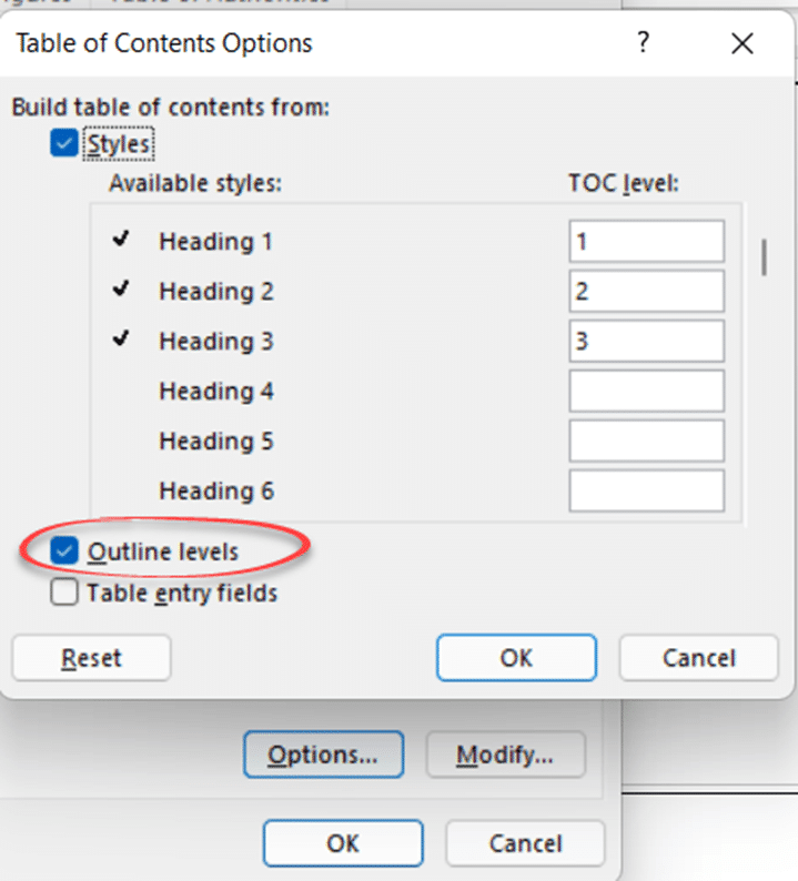 How Headings and Outline Levels appear in parts of Word Office Watch