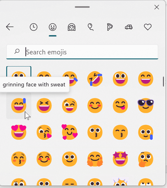 Smiling Face with Open Mouth and Cold Sweat 😅 emoji in Office Office Watch