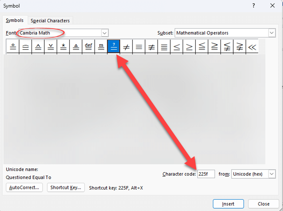 Questioned Equal To ≟ in Word, Excel, PowerPoint and Outlook Office Watch