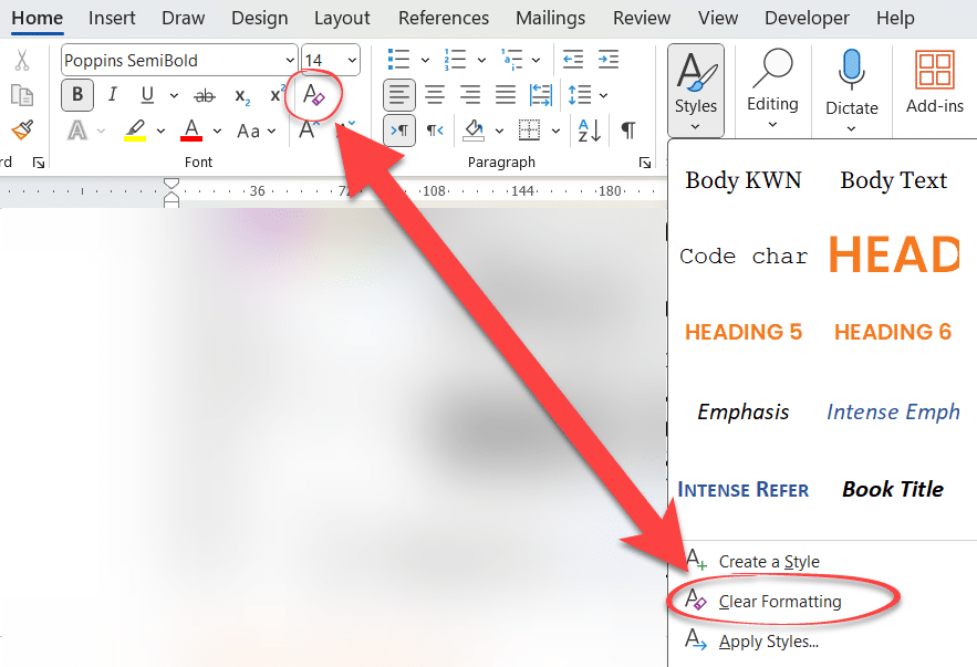 Word Clear Formatting Remove Text Formatting in Word Documents