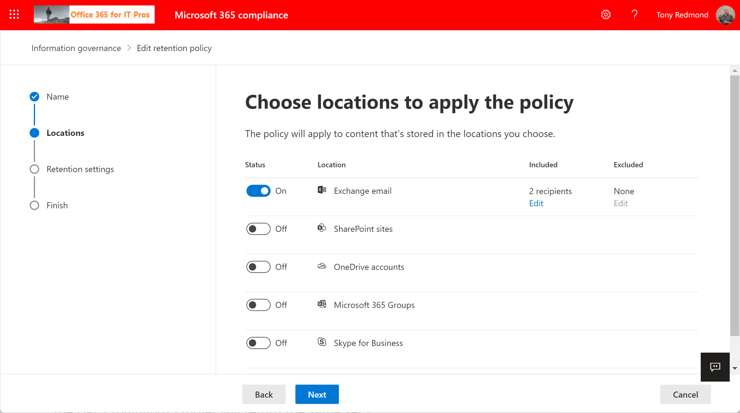 Microsoft 365 retention policy Archives Office 365 for IT Pros