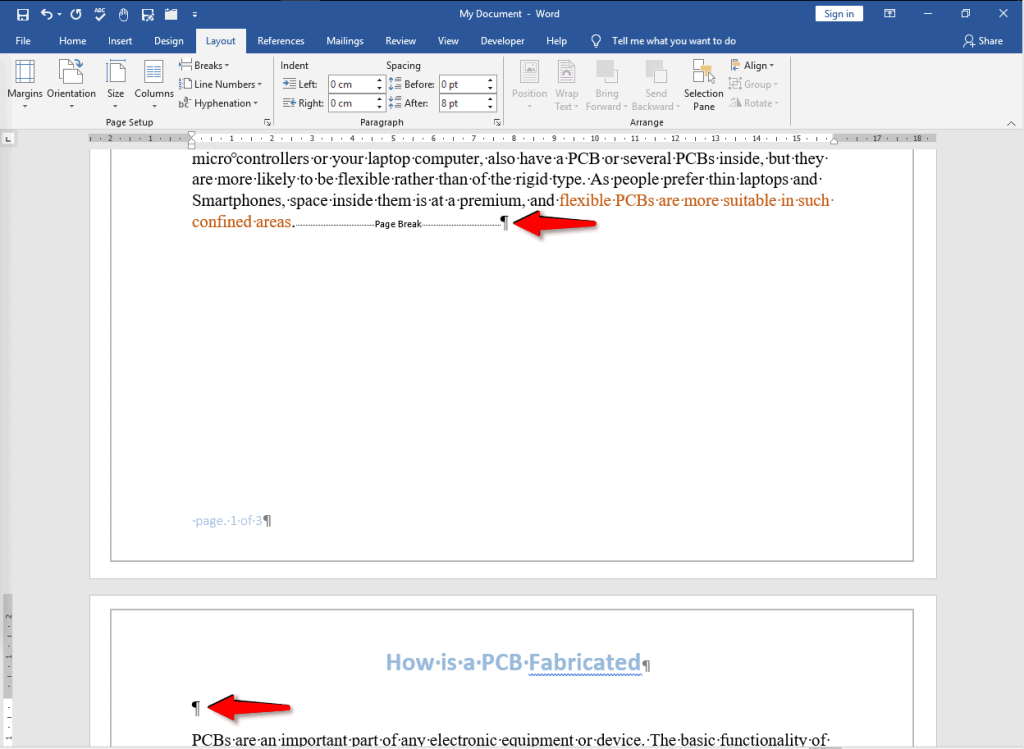 What is the Difference Between Page Break and Section Break OfficeBeginner