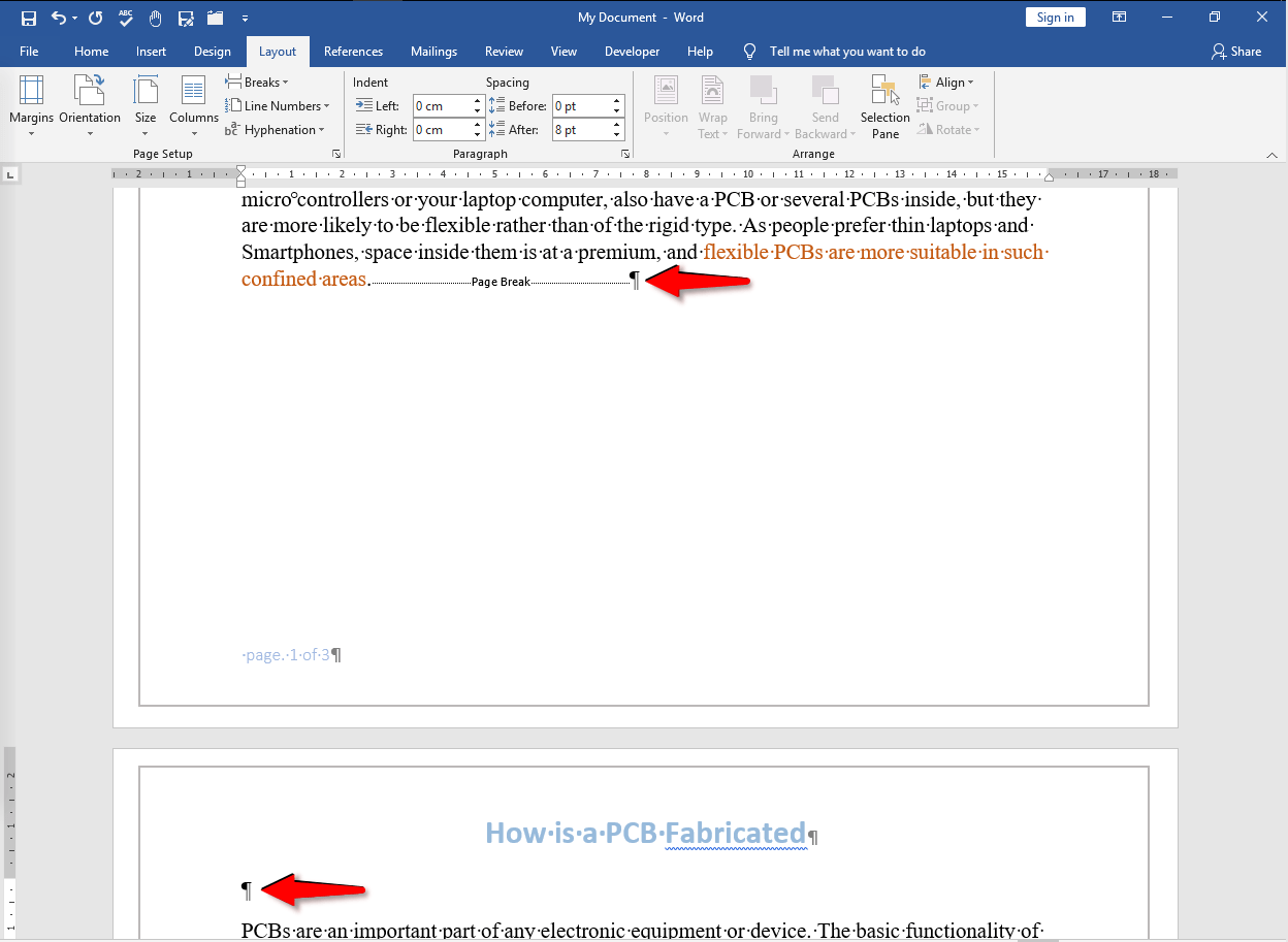 What is the Difference Between Page Break and Section Break OfficeBeginner