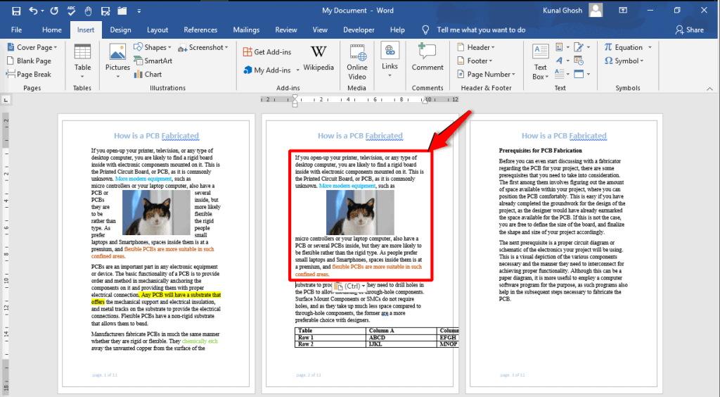 How to duplicate a page in Word OfficeBeginner