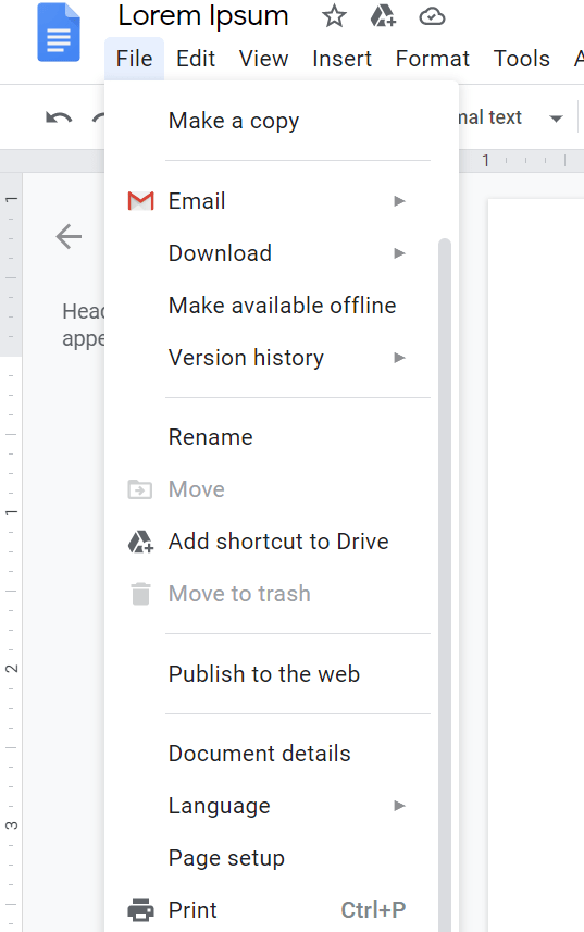 How to create oneinch margin in Google Docs OfficeBeginner