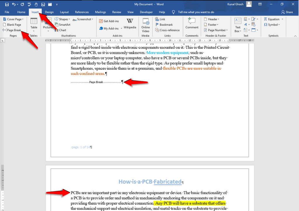 What is the Difference Between Page Break and Section Break