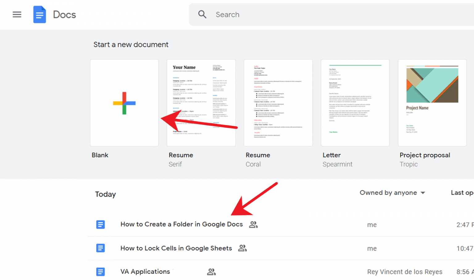 How to create a folder in Google Docs OfficeBeginner