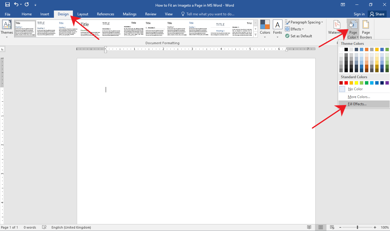 How to Fit a Picture to a Page in Word? OfficeBeginner