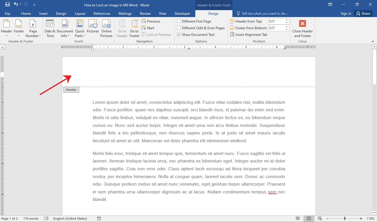 How to Lock an Image in Word? OfficeBeginner