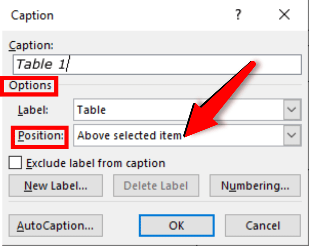 How to add a caption to a table in MS Word OfficeBeginner