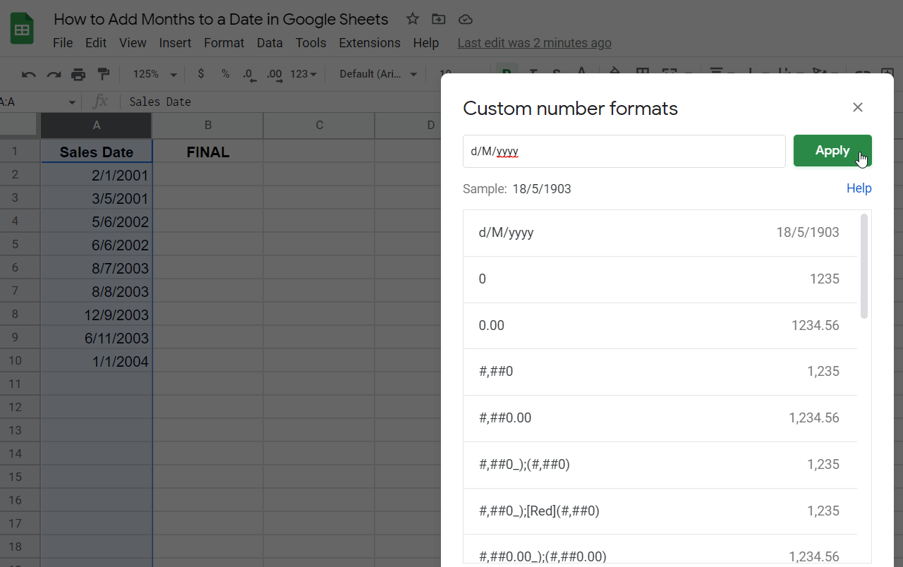 How to Add Months to a Date in Google Sheets OfficeBeginner