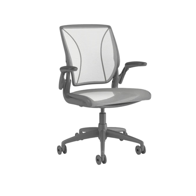 Humanscale Diffrient World Chair, Gray Office Chair Work