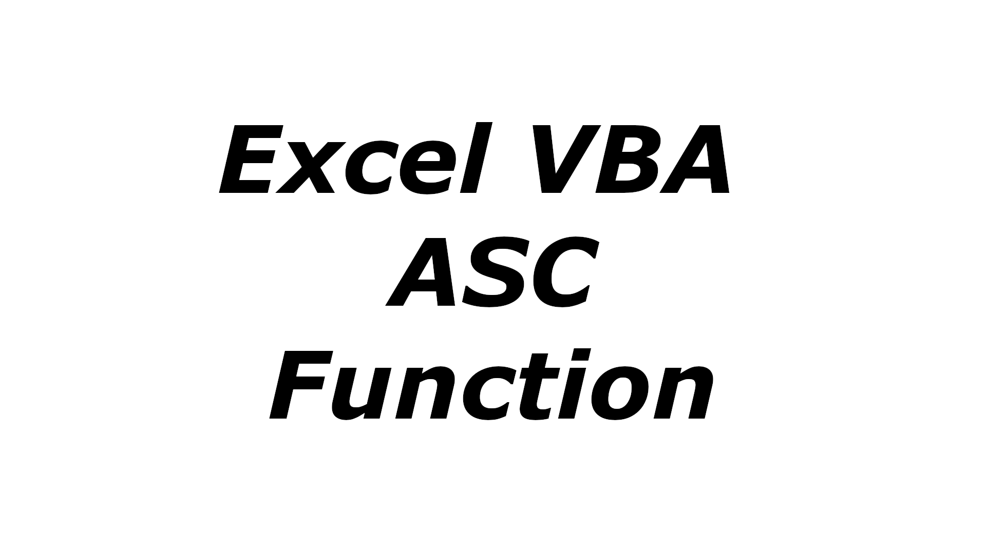 VBA Str function How to convert a number to text