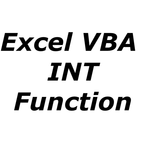 CInt VBA function How to convert data to Integer type