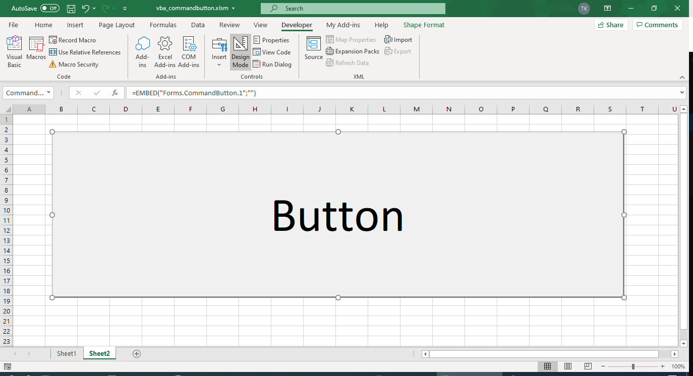 ActiveX controls Option Button in Excel VBA