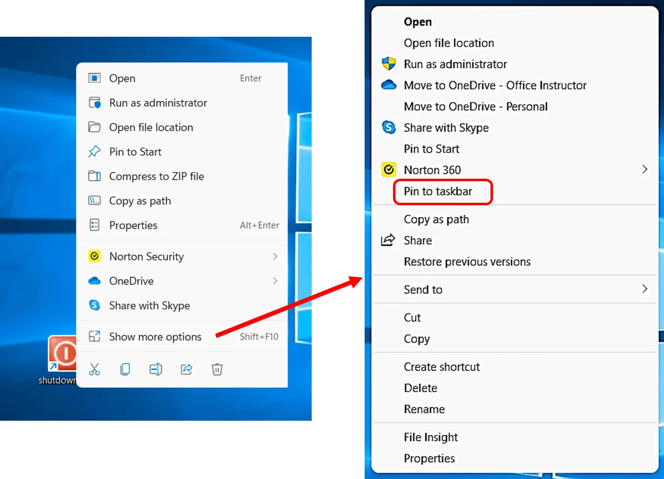 Add Shut Down Shortcut To Taskbar and Save Time Office Instructor